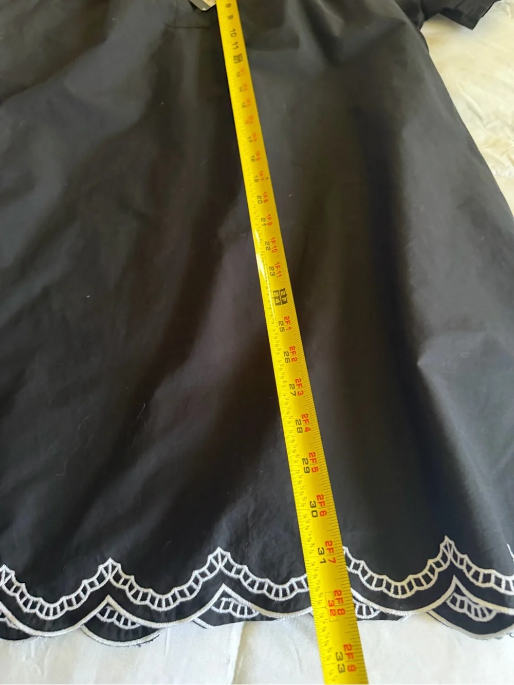 Universal Thread black Short-Sleeve Tunic with White Embroidery - Picture 3 of 7